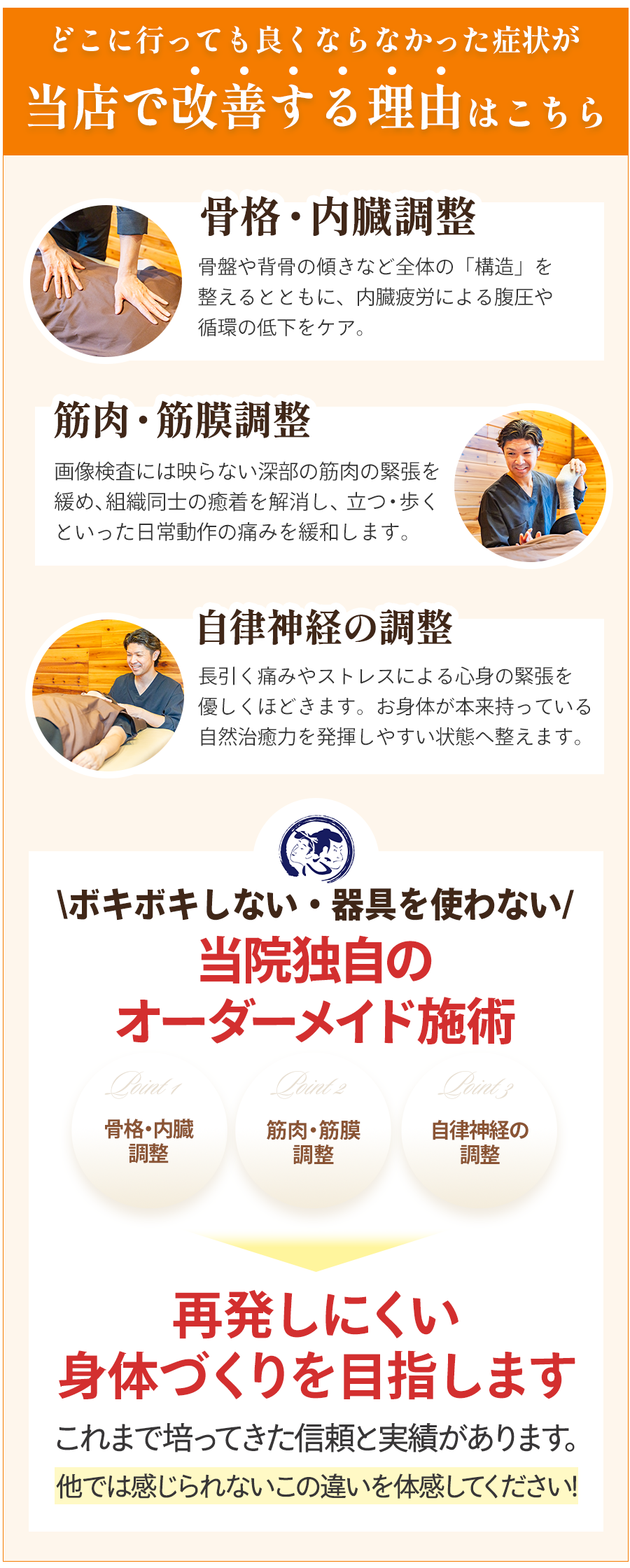 施術の特徴